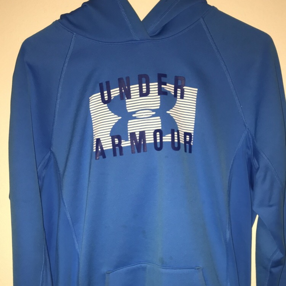 blue under armour sweatshirt